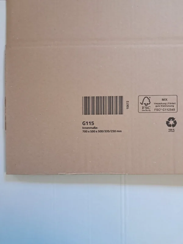 Doboz G11/5  700×500×500/335/250mm
