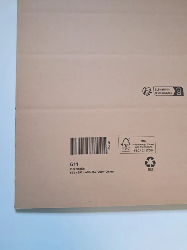 Doboz G11  592×392×400/267/200/100mm