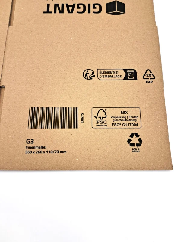 Doboz G3  360×260×110/73mm