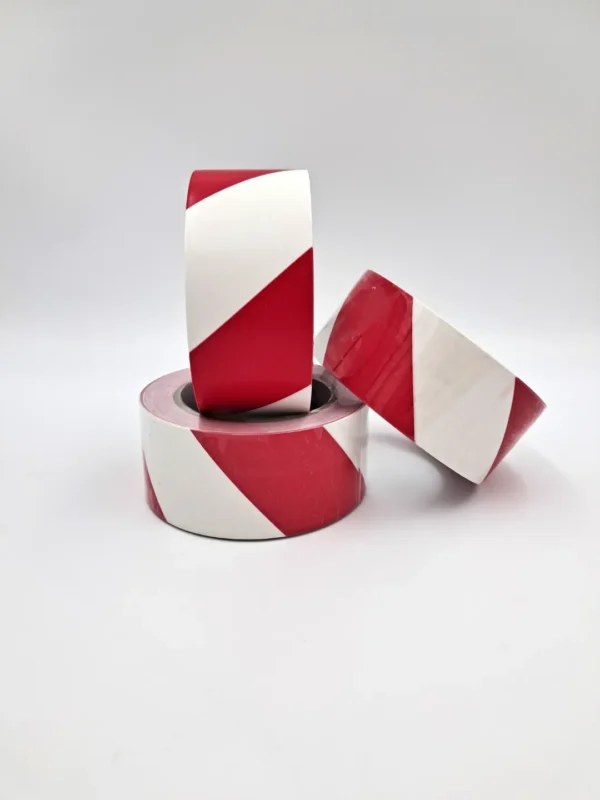 Jelölőszalag 50mm/33m piros-fehér