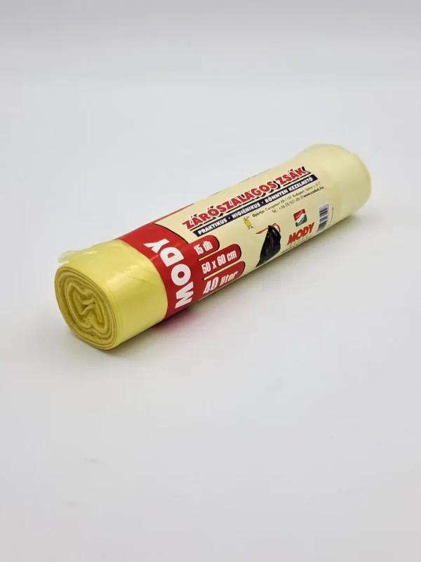 Szemetes zsák 40 literes, húzófüles (15db/tekercs, 500×600mm)